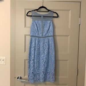 Light Blue Lace Wedding Guest Dress